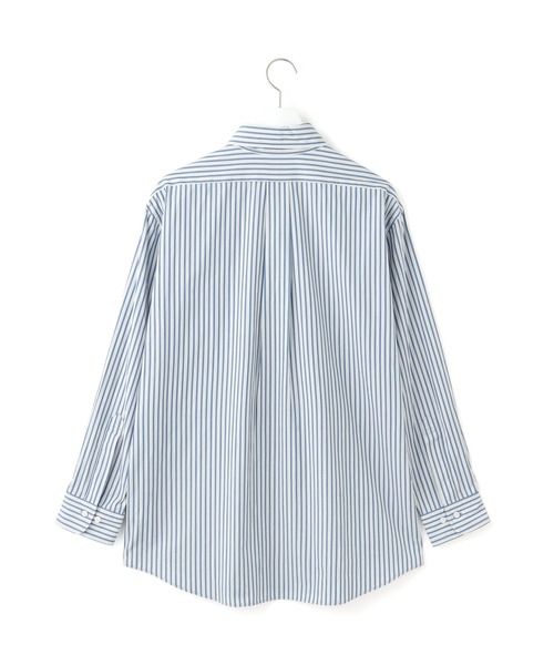 BROOKS BROTHERS（ブルックスブラザーズ）の「【Brooks Brothers（ブルックス ブラザーズ）】別注 STRIPE BD SHIRT（シャツ/ブラウス・レディース・ベージュ/サックスブルー/ブルー・FREE）」の4枚目の写真