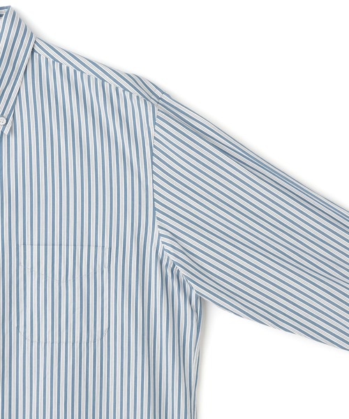 BROOKS BROTHERS（ブルックスブラザーズ）の「【Brooks Brothers（ブルックス ブラザーズ）】別注 STRIPE BD SHIRT（シャツ/ブラウス・レディース・ベージュ/サックスブルー/ブルー・FREE）」の6枚目の写真