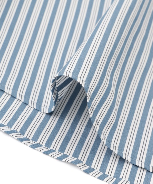 BROOKS BROTHERS（ブルックスブラザーズ）の「【Brooks Brothers（ブルックス ブラザーズ）】別注 STRIPE BD SHIRT（シャツ/ブラウス・レディース・ベージュ/サックスブルー/ブルー・FREE）」の10枚目の写真