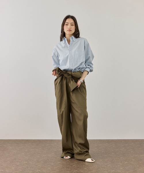 BROOKS BROTHERS（ブルックスブラザーズ）の「【Brooks Brothers（ブルックス ブラザーズ）】別注 STRIPE BD SHIRT（シャツ/ブラウス・レディース・ベージュ/サックスブルー/ブルー・FREE）」の18枚目の写真