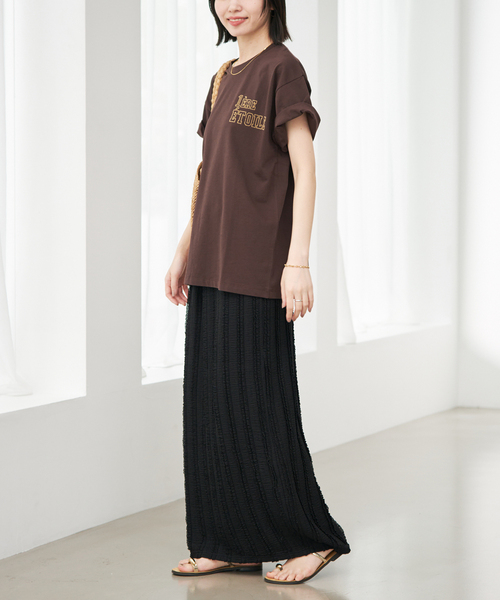 SLOBE IENA（スローブイエナ）の「《追加》1ST ETOILE Tシャツ（Tシャツ/カットソー・レディース・グレー/ブラウン・FREE）」の8枚目の写真