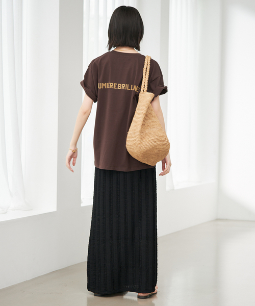 SLOBE IENA（スローブイエナ）の「《追加》1ST ETOILE Tシャツ（Tシャツ/カットソー・レディース・グレー/ブラウン・FREE）」の9枚目の写真