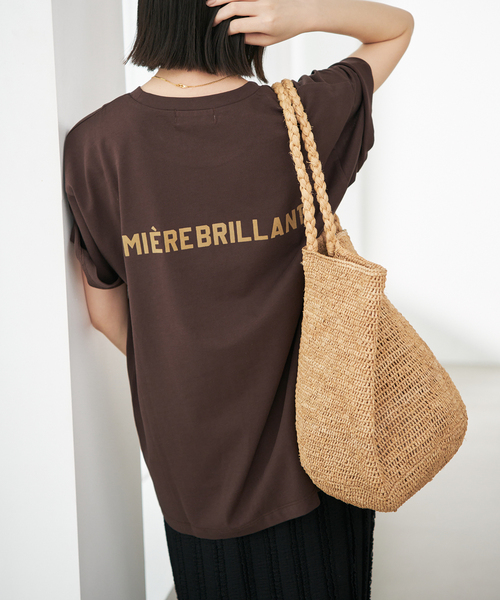 SLOBE IENA（スローブイエナ）の「《追加》1ST ETOILE Tシャツ（Tシャツ/カットソー・レディース・グレー/ブラウン・FREE）」の10枚目の写真