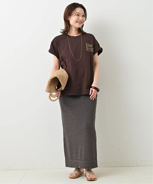 SLOBE IENA（スローブイエナ）の「《追加》1ST ETOILE Tシャツ（Tシャツ/カットソー・レディース・グレー/ブラウン・FREE）」の12枚目の写真