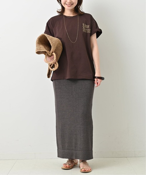 SLOBE IENA（スローブイエナ）の「《追加》1ST ETOILE Tシャツ（Tシャツ/カットソー・レディース・グレー/ブラウン・FREE）」の13枚目の写真