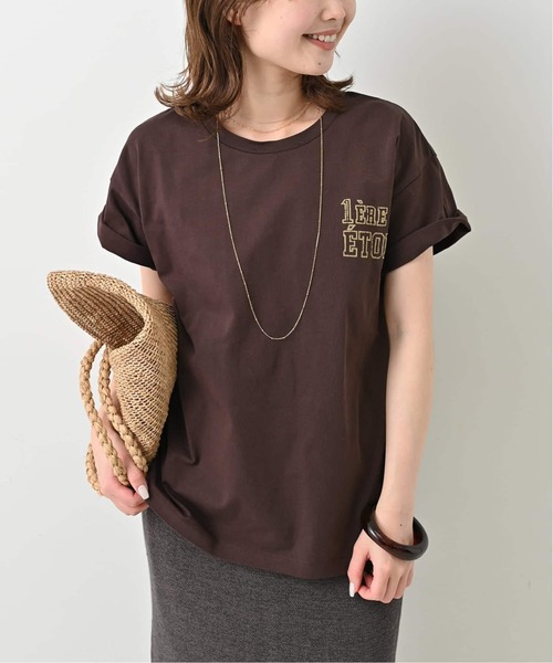 SLOBE IENA（スローブイエナ）の「《追加》1ST ETOILE Tシャツ（Tシャツ/カットソー・レディース・グレー/ブラウン・FREE）」の17枚目の写真