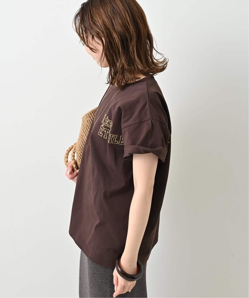SLOBE IENA（スローブイエナ）の「《追加》1ST ETOILE Tシャツ（Tシャツ/カットソー・レディース・グレー/ブラウン・FREE）」の18枚目の写真
