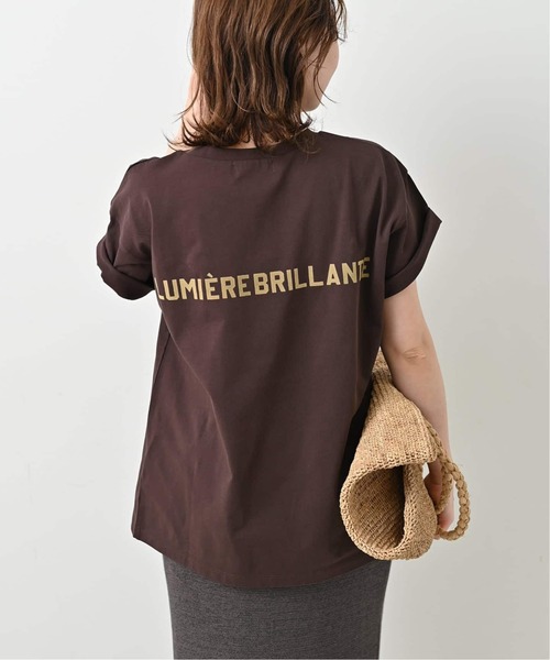 SLOBE IENA(スローブイエナ)の「《追加》1ST ETOILE Tシャツ(Tシャツ/カットソー・レディース・グレー/ブラウン/ホワイト・FREE)」の6枚目の写真