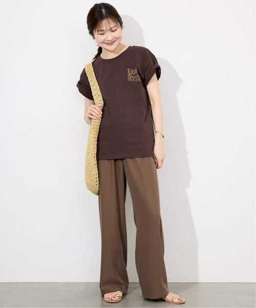 SLOBE IENA(スローブイエナ)の「《追加》1ST ETOILE Tシャツ(Tシャツ/カットソー・レディース・グレー/ブラウン/ホワイト・FREE)」の8枚目の写真