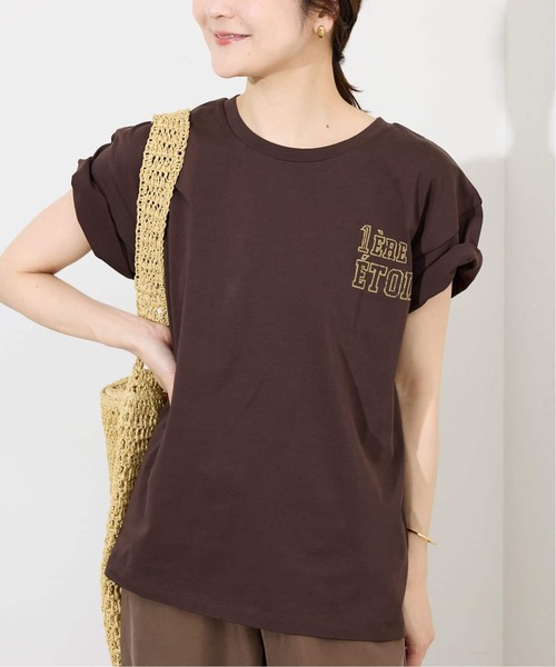 SLOBE IENA(スローブイエナ)の「《追加》1ST ETOILE Tシャツ(Tシャツ/カットソー・レディース・グレー/ブラウン/ホワイト・FREE)」の11枚目の写真