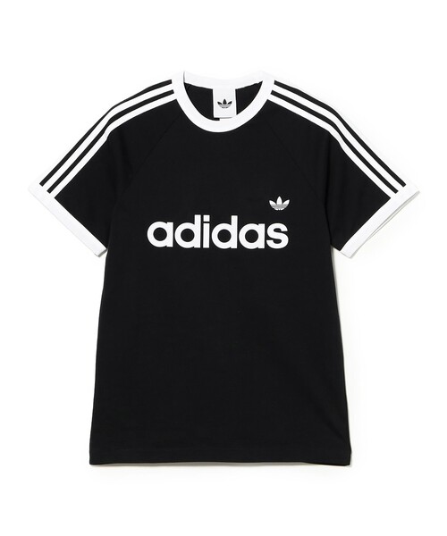 adidas(アディダス)の「adidas / Adicolor Three Stripes Slim Ringer T-Shirt(Tシャツ/カットソー・メンズ・ホワイト/ブラック・M/L/XL)」の6枚目の写真