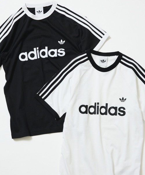 adidas(アディダス)の「adidas / Adicolor Three Stripes Slim Ringer T-Shirt(Tシャツ/カットソー・メンズ・ホワイト/ブラック・M/L/XL)」の12枚目の写真