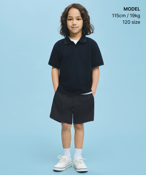 MUSINSA STANDARD KIDS（ムシンサスタンダードキッズ）の「クールタッチバンディングショーツ[ブラック]（その他パンツ・レディース・その他・100/110/160/120/130/140/150）」の5枚目の写真