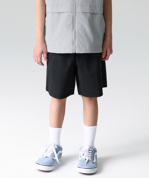 MUSINSA STANDARD KIDS（ムシンサスタンダードキッズ）の「クールタッチバンディングショーツ[ブラック]（その他パンツ・レディース・その他・100/110/160/120/130/140/150）」の6枚目の写真