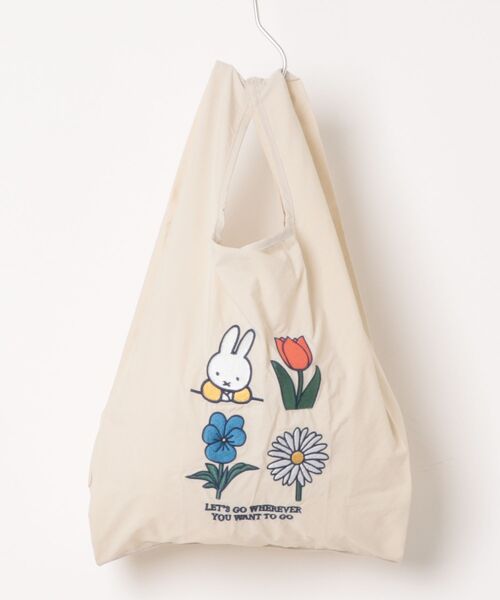 Dick Bruna(ディックブルーナ)の「Dick Bruna ストラップ付き ショッパーバッグ(エコバッグ/サブバッグ・レディース・グレー系/ピンク系/アイボリー系・FREE)」の7枚目の写真