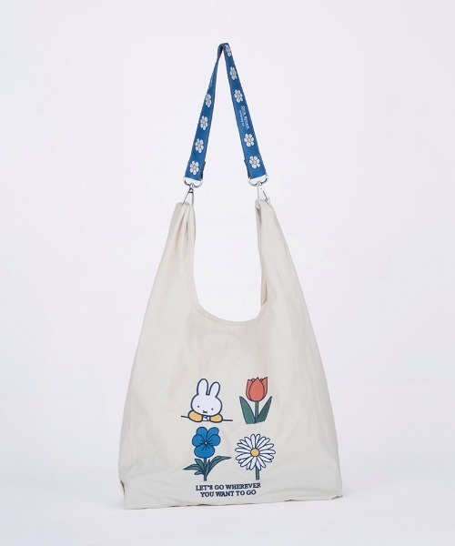 Dick Bruna(ディックブルーナ)の「Dick Bruna ストラップ付き ショッパーバッグ(エコバッグ/サブバッグ・レディース・グレー系/ピンク系/アイボリー系・FREE)」の2枚目の写真