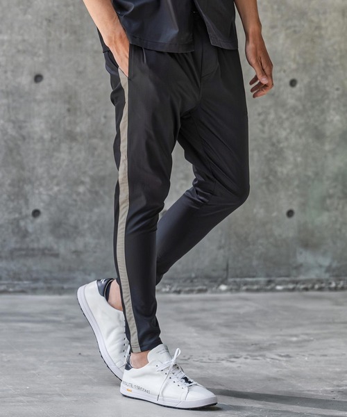 1minute 1second（ワンミニットワンセカンド）の「mp14694-twill stretch line pants スキニーパンツ(1M26N140)（その他パンツ・メンズ・チャコール/ブラック/グレイッシュベージュ・XL/L/M/S）」の2枚目の写真