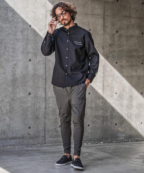 1minute 1second（ワンミニットワンセカンド）の「mp14694-twill stretch line pants スキニーパンツ(1M26N140)（その他パンツ・メンズ・チャコール/ブラック/グレイッシュベージュ・XL/L/M/S）」の16枚目の写真