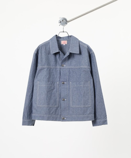 BIG MIKE(ビッグマイク)の「BIG MIKE Chambray Short Jacket シャンブレー ショートジャケット(その他アウター・メンズ・ブラック/ダークインディゴブルー・XL/L/M)」の6枚目の写真