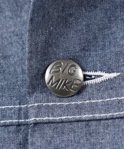 BIG MIKE(ビッグマイク)の「BIG MIKE Chambray Short Jacket シャンブレー ショートジャケット(その他アウター・メンズ・ブラック/ダークインディゴブルー・XL/L/M)」の9枚目の写真