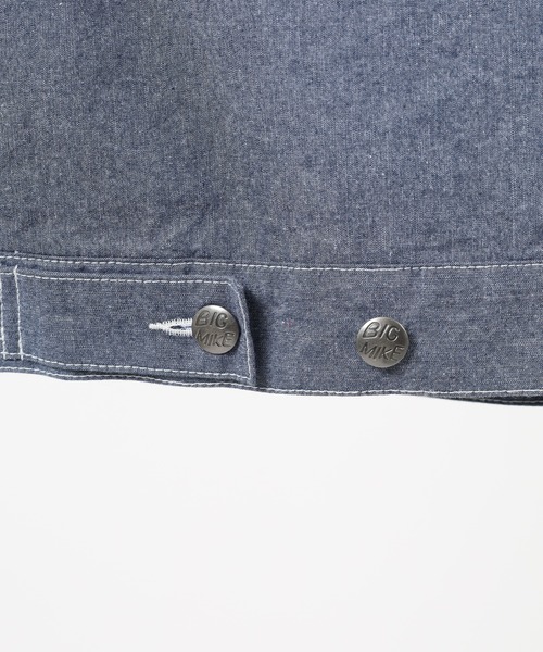 BIG MIKE(ビッグマイク)の「BIG MIKE Chambray Short Jacket シャンブレー ショートジャケット(その他アウター・メンズ・ブラック/ダークインディゴブルー・XL/L/M)」の13枚目の写真