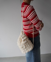 SANSeLF（サンセルフ）の「【SANSeLF】フリルシャーリング2WAY巾着バッグ saa26s033（ショルダーバッグ）」