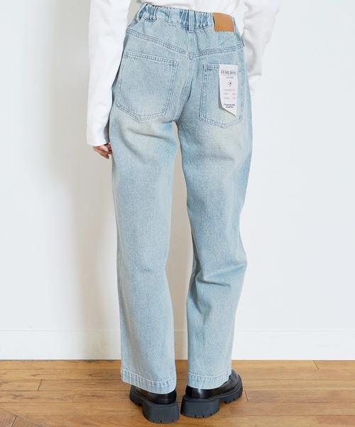 LOVETOXIC（ラブトキシック）の「【LTXC】【セット可】タックワイドデニムパンツ（デニムパンツ・キッズ・グレー/サックスブルー/ブラウン・M:150cm/130cm/L:160cm/S:140cm）」の5枚目の写真