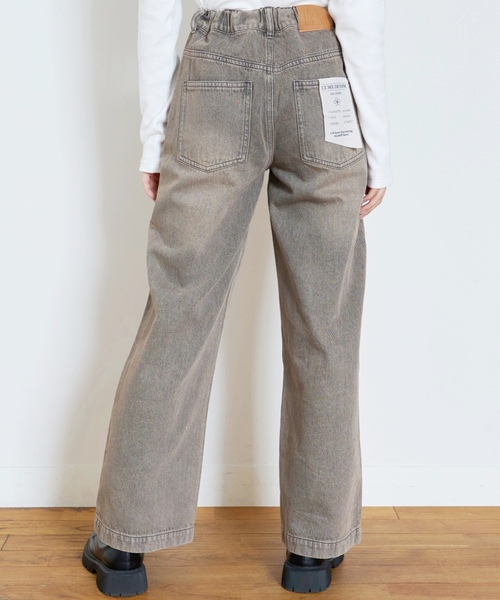 LOVETOXIC（ラブトキシック）の「【LTXC】【セット可】タックワイドデニムパンツ（デニムパンツ・キッズ・グレー/サックスブルー/ブラウン・M:150cm/130cm/L:160cm/S:140cm）」の7枚目の写真