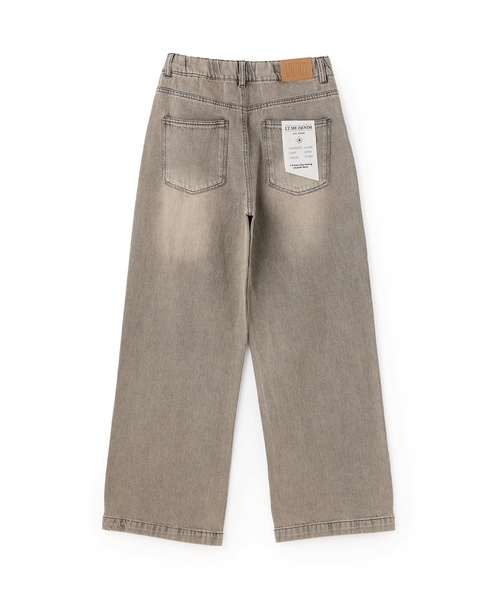 LOVETOXIC（ラブトキシック）の「【LTXC】【セット可】タックワイドデニムパンツ（デニムパンツ・キッズ・グレー/サックスブルー/ブラウン・M:150cm/130cm/L:160cm/S:140cm）」の17枚目の写真