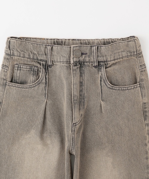 LOVETOXIC（ラブトキシック）の「【LTXC】【セット可】タックワイドデニムパンツ（デニムパンツ・キッズ・グレー/サックスブルー/ブラウン・M:150cm/130cm/L:160cm/S:140cm）」の16枚目の写真