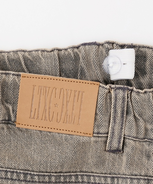 LOVETOXIC（ラブトキシック）の「【LTXC】【セット可】タックワイドデニムパンツ（デニムパンツ・キッズ・グレー/サックスブルー/ブラウン・M:150cm/130cm/L:160cm/S:140cm）」の15枚目の写真