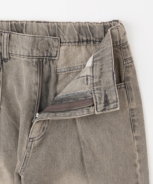 LOVETOXIC（ラブトキシック）の「【LTXC】【セット可】タックワイドデニムパンツ（デニムパンツ・キッズ・グレー/サックスブルー/ブラウン・M:150cm/130cm/L:160cm/S:140cm）」の14枚目の写真