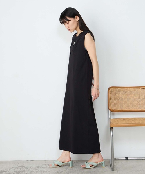 forksy.(フォルクシー)の「【forksy.】アメスリ レイヤード ワンピース&タンクトップセット / UVカット・汗ジミ防止(ワンピース・レディース・ブラック/チャコールグレー/ブラウン・FREE)」の10枚目の写真