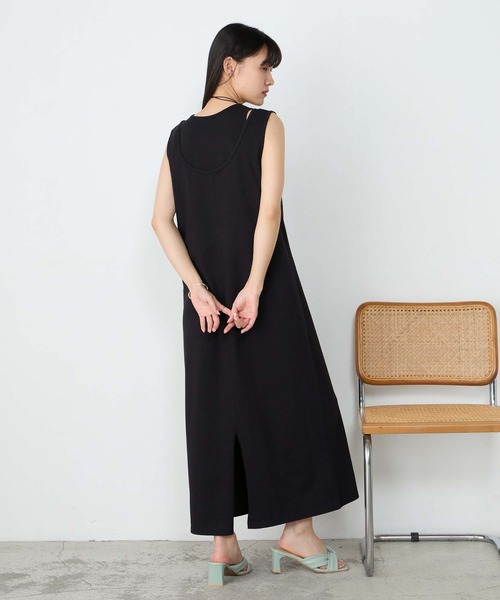 forksy.(フォルクシー)の「【forksy.】アメスリ レイヤード ワンピース&タンクトップセット / UVカット・汗ジミ防止(ワンピース・レディース・ブラック/チャコールグレー/ブラウン・FREE)」の11枚目の写真