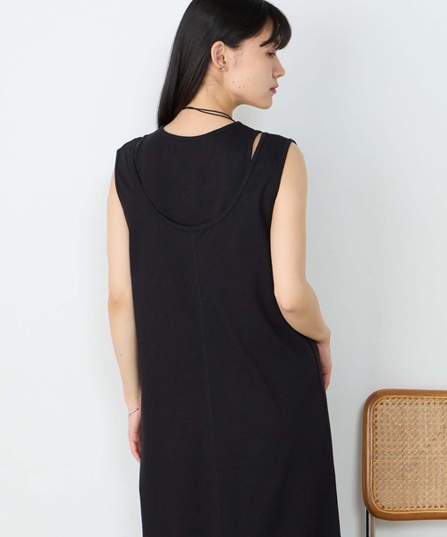 forksy.(フォルクシー)の「【forksy.】アメスリ レイヤード ワンピース&タンクトップセット / UVカット・汗ジミ防止(ワンピース・レディース・ブラック/チャコールグレー/ブラウン・FREE)」の16枚目の写真