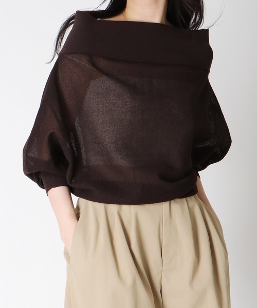【DRESSLAVE】2way オフショルダー /ブラック ALLONGE 2way off shoulder pull(アロンジェ 2ウェイオフショルダー