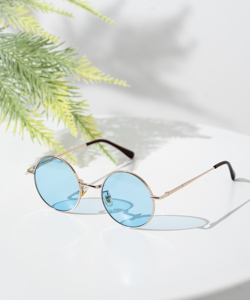 Rocky Monroe（ロッキーモンロー）の「メタルフレーム ラウンドカラーレンズサングラス/伊達メガネ（サングラス・メンズ・F/E/D/C/K/J/H/A/I/G/B・FREE）」の5枚目の写真