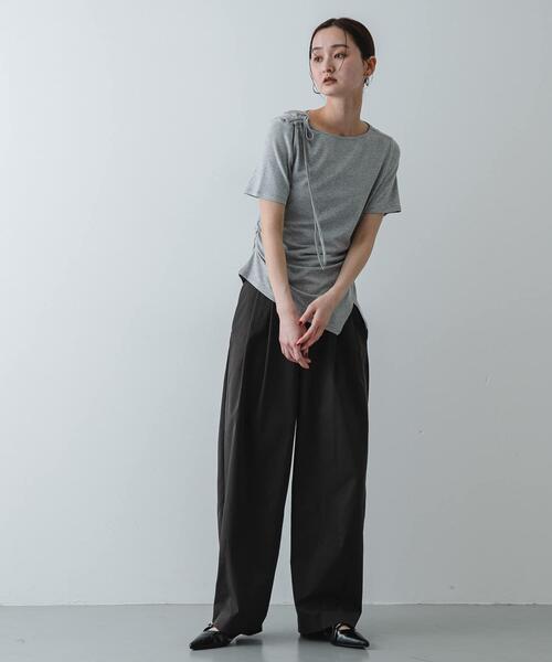 SENSE OF PLACE by URBAN RESEARCH（センスオブプレイスバイアーバンリサーチ）の「コクーンパンツ（その他パンツ・レディース・ベージュ/アイボリー/チャコールグレー・SMALL/MEDIUM）」の5枚目の写真