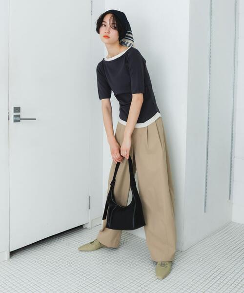 SENSE OF PLACE by URBAN RESEARCH（センスオブプレイスバイアーバンリサーチ）の「コクーンパンツ（その他パンツ・レディース・ベージュ/アイボリー/チャコールグレー・SMALL/MEDIUM）」の14枚目の写真