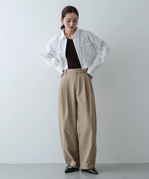 SENSE OF PLACE by URBAN RESEARCH（センスオブプレイスバイアーバンリサーチ）の「コクーンパンツ（その他パンツ・レディース・ベージュ/アイボリー/チャコールグレー・SMALL/MEDIUM）」の19枚目の写真