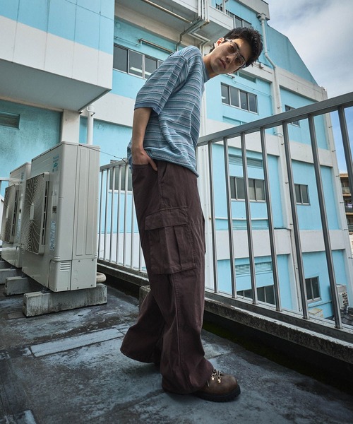 niko and...（ニコアンド）の「コットンワイドカーゴパンツ（カーゴパンツ・メンズ・ブラウン/ブラック/カーキ・MEDIUM/LARGE）」の21枚目の写真