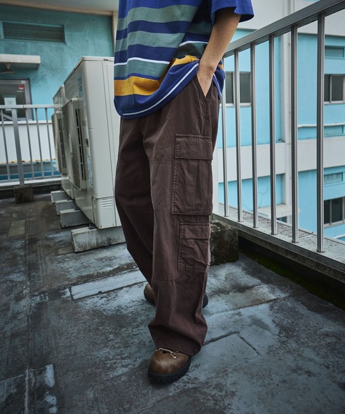 niko and...（ニコアンド）の「コットンワイドカーゴパンツ（カーゴパンツ・メンズ・ブラウン/ブラック/カーキ・MEDIUM/LARGE）」の22枚目の写真