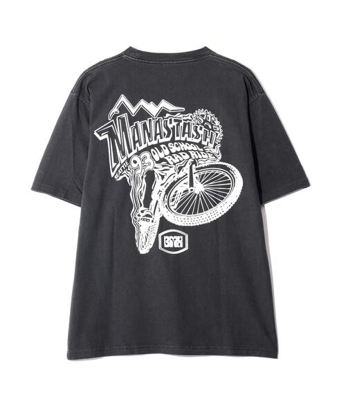MANASTASH(マナスタッシュ)の「MANASTASH/マナスタッシュ/PUMICE TEE RAD RIDE(Tシャツ/カットソー・メンズ・ホワイト/ブラック/オレンジ・S/L/M/XL)」の2枚目の写真