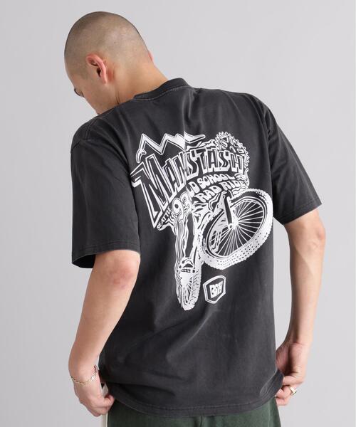 MANASTASH(マナスタッシュ)の「MANASTASH/マナスタッシュ/PUMICE TEE RAD RIDE(Tシャツ/カットソー・メンズ・ホワイト/ブラック/オレンジ・S/L/M/XL)」の5枚目の写真