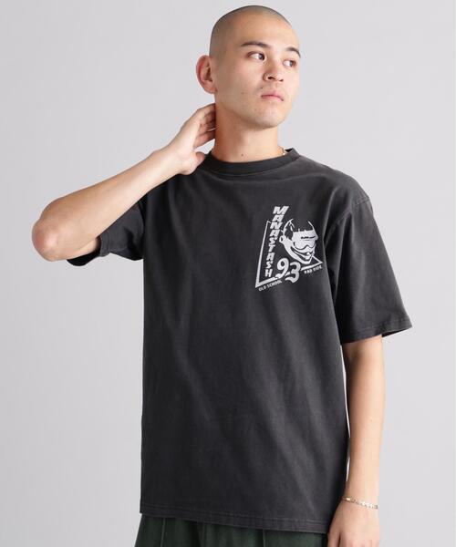 MANASTASH(マナスタッシュ)の「MANASTASH/マナスタッシュ/PUMICE TEE RAD RIDE(Tシャツ/カットソー・メンズ・ホワイト/ブラック/オレンジ・S/L/M/XL)」の6枚目の写真