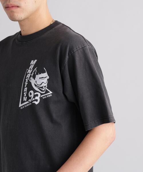 MANASTASH(マナスタッシュ)の「MANASTASH/マナスタッシュ/PUMICE TEE RAD RIDE(Tシャツ/カットソー・メンズ・ホワイト/ブラック/オレンジ・S/L/M/XL)」の12枚目の写真