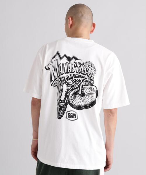 MANASTASH(マナスタッシュ)の「MANASTASH/マナスタッシュ/PUMICE TEE RAD RIDE(Tシャツ/カットソー・メンズ・ホワイト/ブラック/オレンジ・S/L/M/XL)」の16枚目の写真