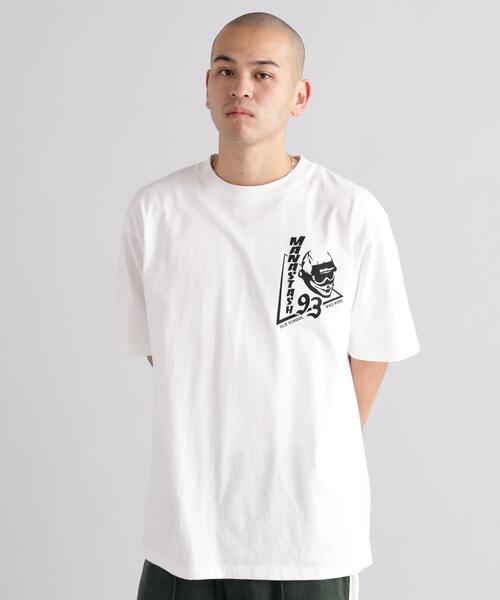 MANASTASH(マナスタッシュ)の「MANASTASH/マナスタッシュ/PUMICE TEE RAD RIDE(Tシャツ/カットソー・メンズ・ホワイト/ブラック/オレンジ・S/L/M/XL)」の17枚目の写真