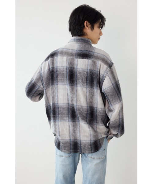 RODEO CROWNS WIDE BOWL(ロデオクラウンズワイドボウル)の「スカシオンブレーチェックシャツ(シャツ/ブラウス・メンズ・ブラック/ブルー/イエロー・MEDIUM/LARGE)」の11枚目の写真