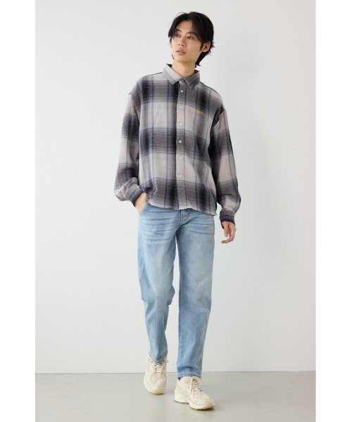 RODEO CROWNS WIDE BOWL(ロデオクラウンズワイドボウル)の「スカシオンブレーチェックシャツ(シャツ/ブラウス・メンズ・ブラック/ブルー/イエロー・MEDIUM/LARGE)」の12枚目の写真